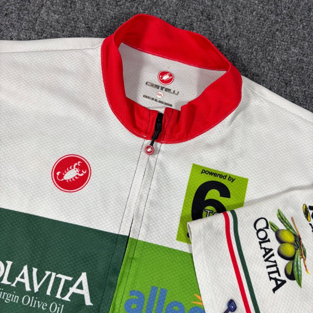 Castelli Mens XXL Cycling Jersey Colavita Allegiant Full Zip Road Bike Shirt Top